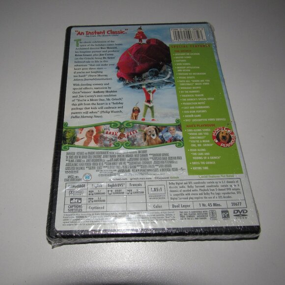 How The Grinch Stole Christmas DVD Jim Carrey Collector’s Edition New Sealed - Picture 2 of 3